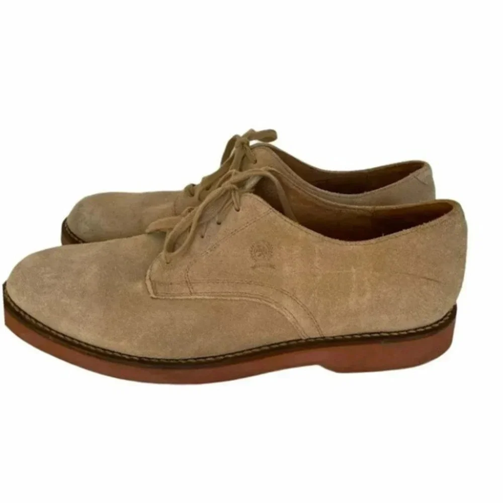 Tommy Hilfiger men’s 11M tan suede Oxford shoes‎
